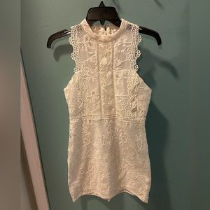 Willow and Clay cream lace dress.